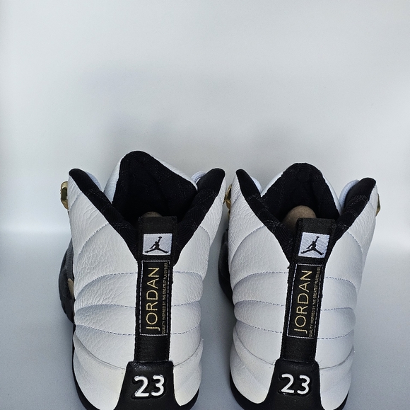 Air Jordan 12 Retro (GS) Royalty 6.5Y White/ Metallic Gold-Black 153265-170 - Picture 4 of 8